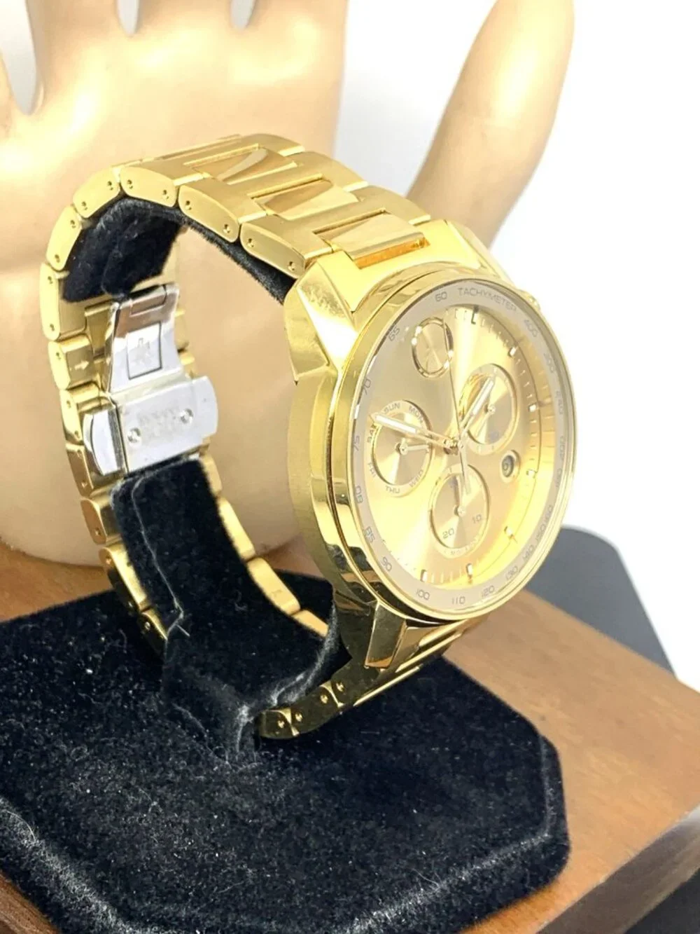 Movado Men's Watch 3600866 Bold Chronograph Swiss Quartz Gold Steel 44mm